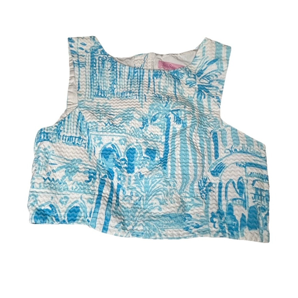 Lilly Pulitzer Melody Crop La Via Loca Top Size 0 Excellent Condition